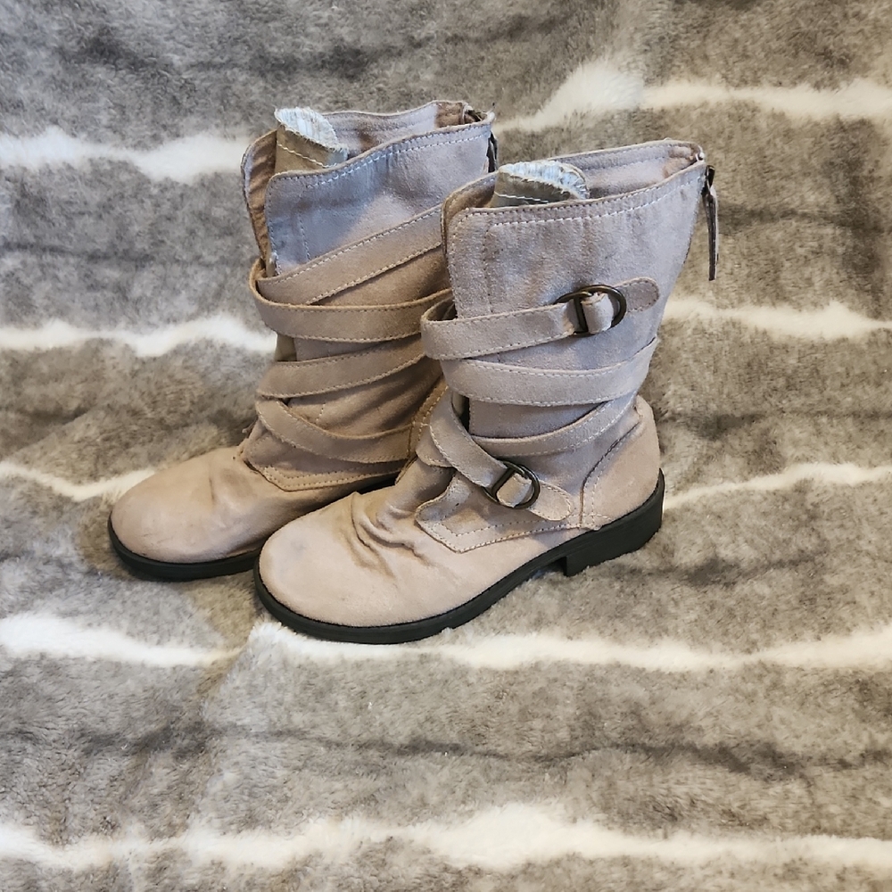 Roxy Zip Up Taupe Boot
